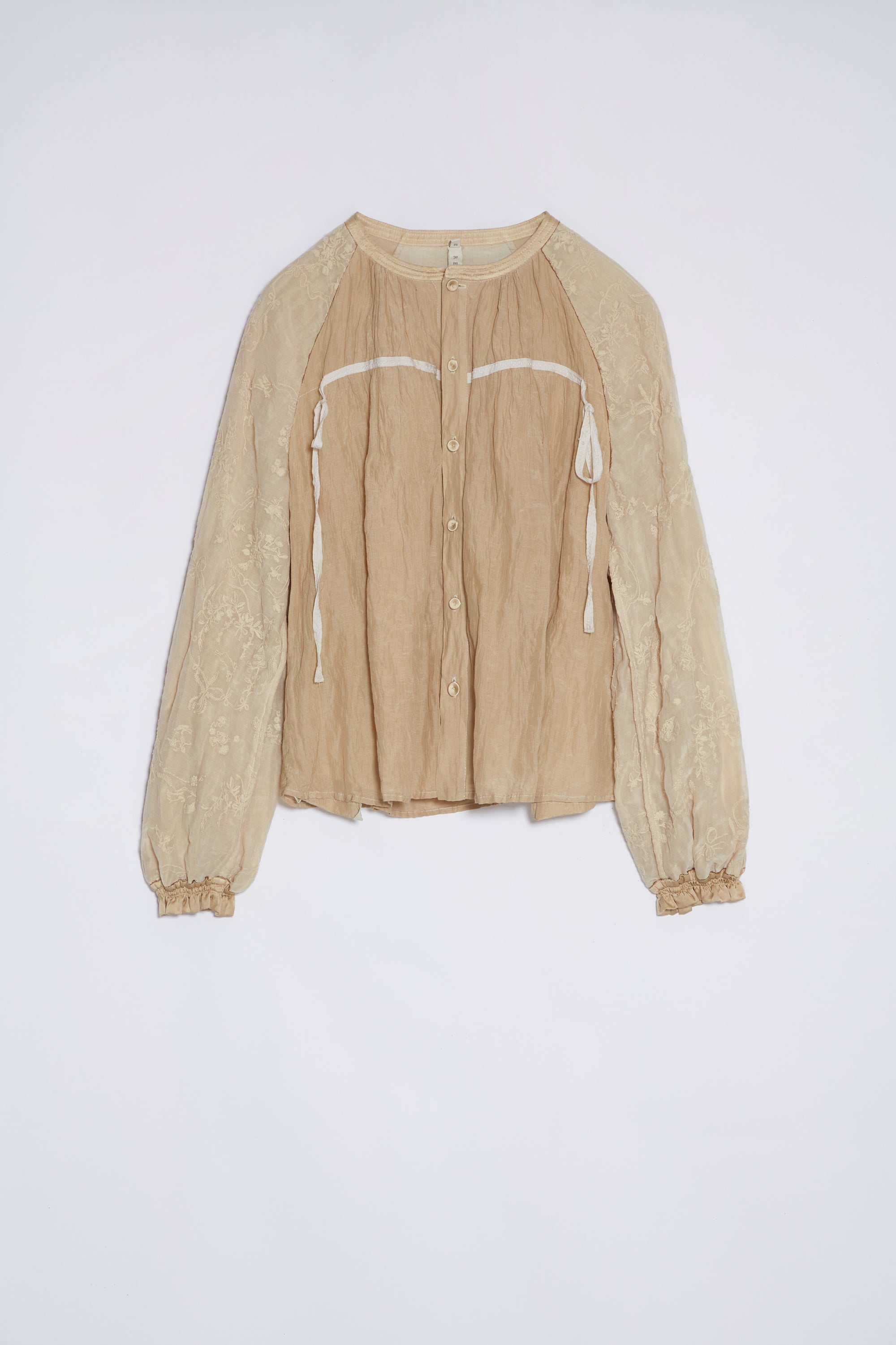 Hardin herbal dye blouse in beige