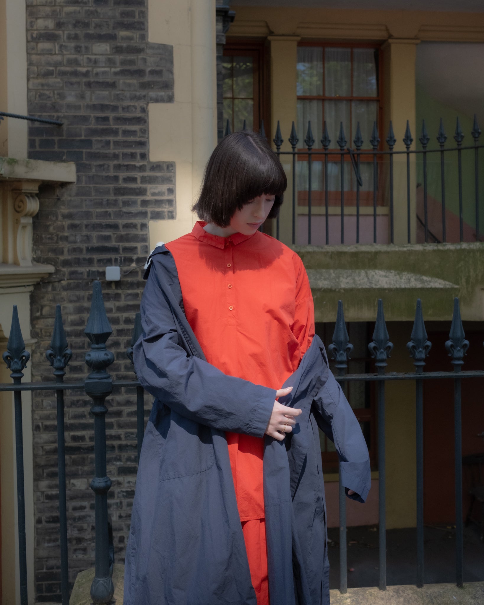 CHEMISE OVERSIZE ANDI - Red