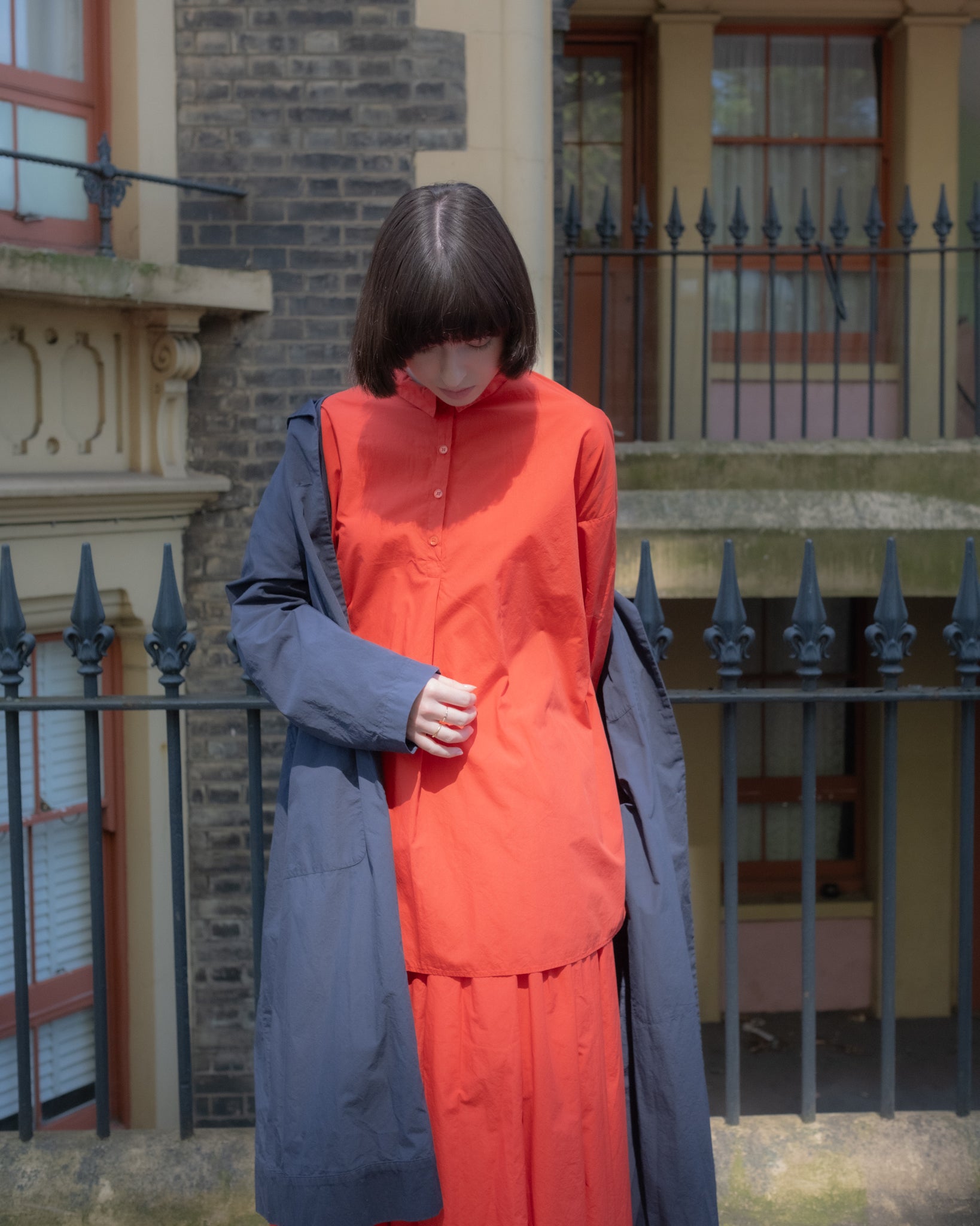 CHEMISE OVERSIZE ANDI - Red