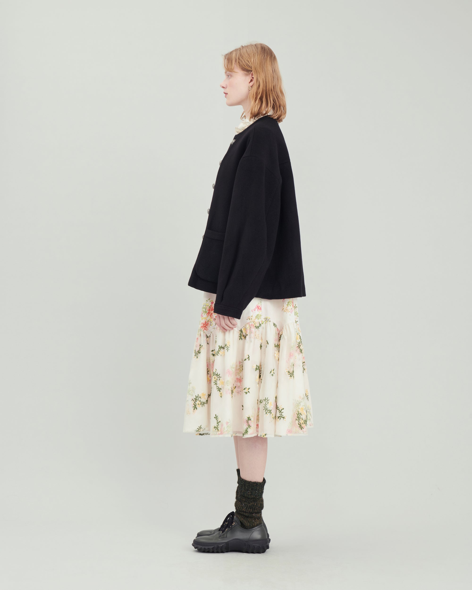 Maida short coat in black