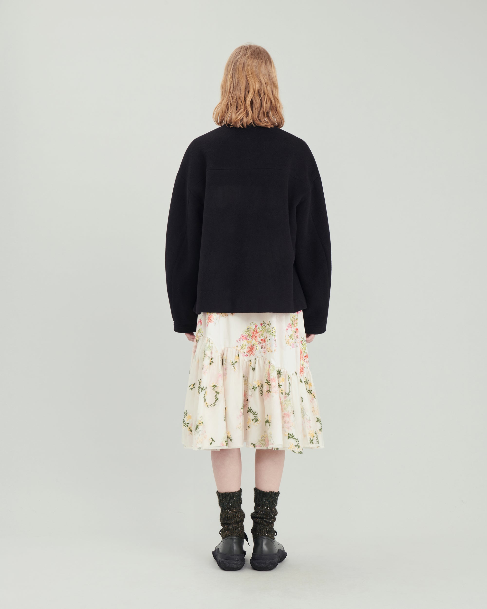 Maida short coat in black