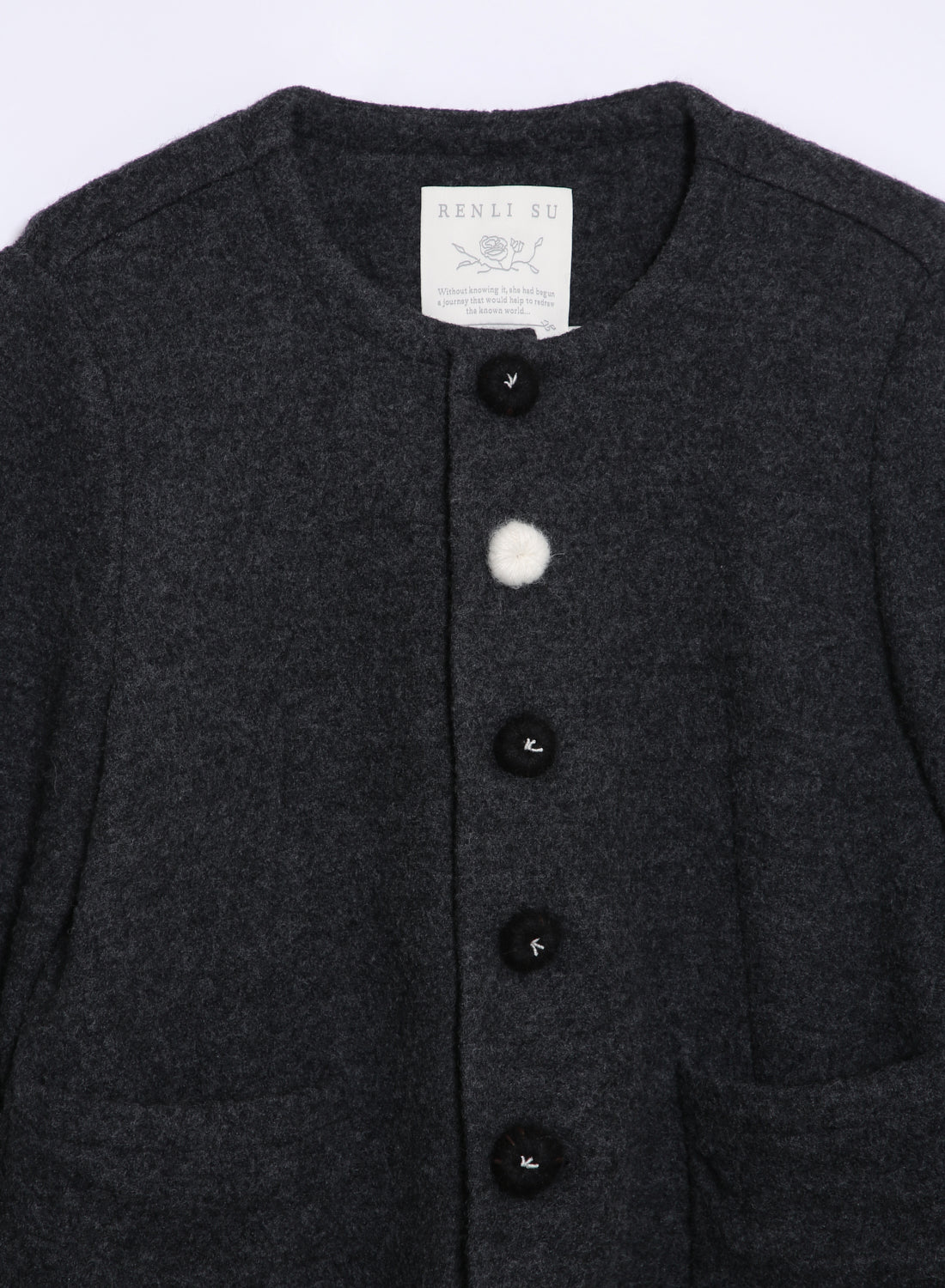 Arabella collarless jacket