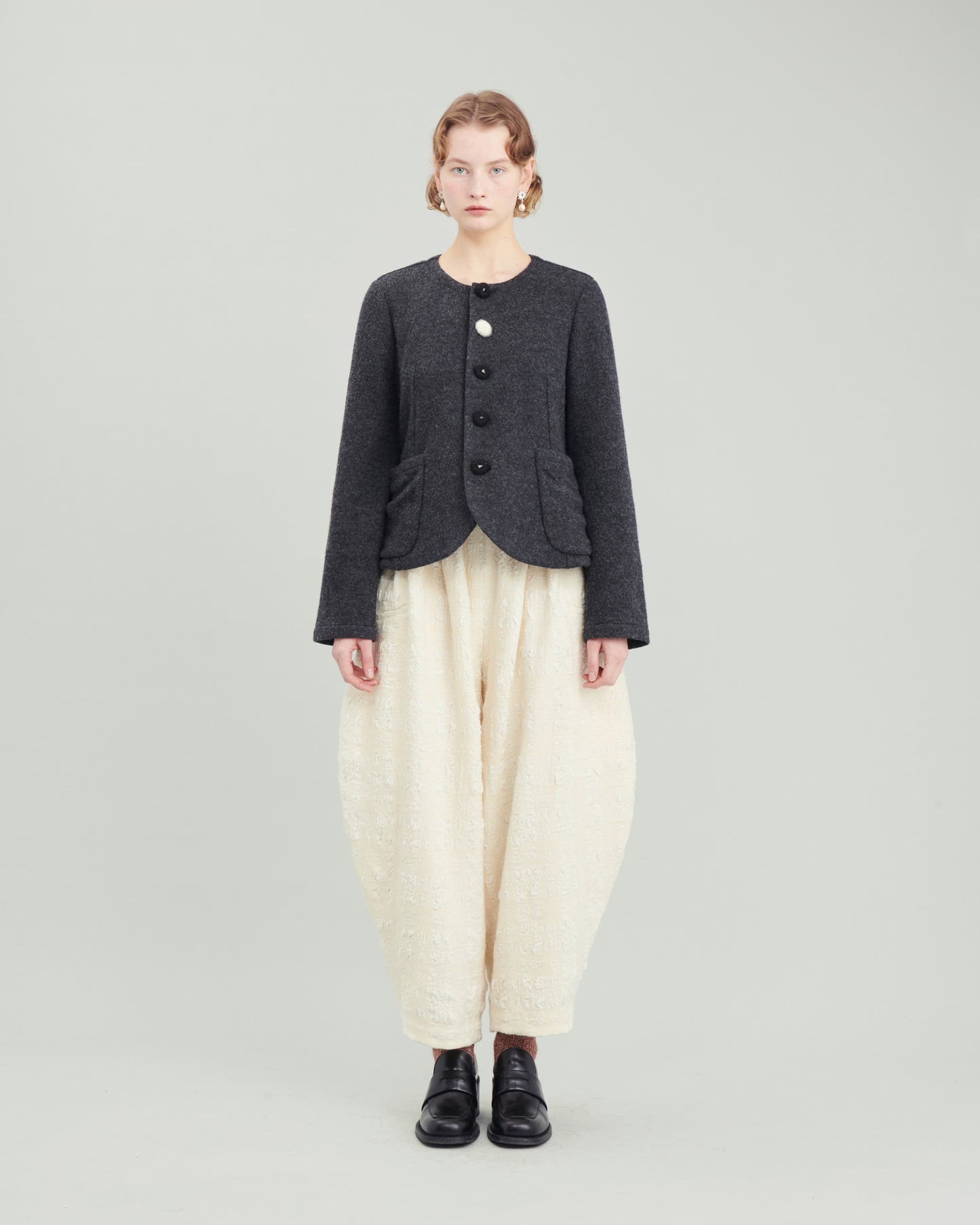 Arabella collarless jacket