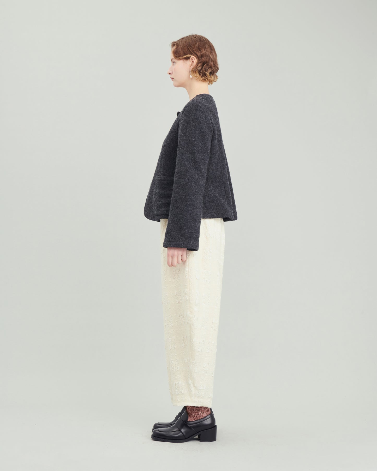 Arabella collarless jacket