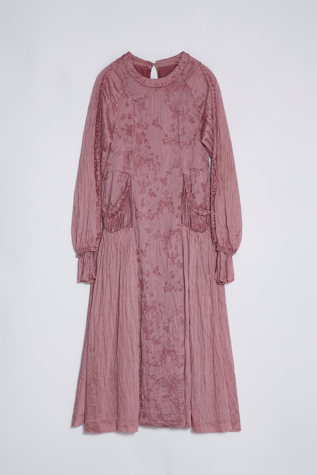 Haline herbal dye dress in purple