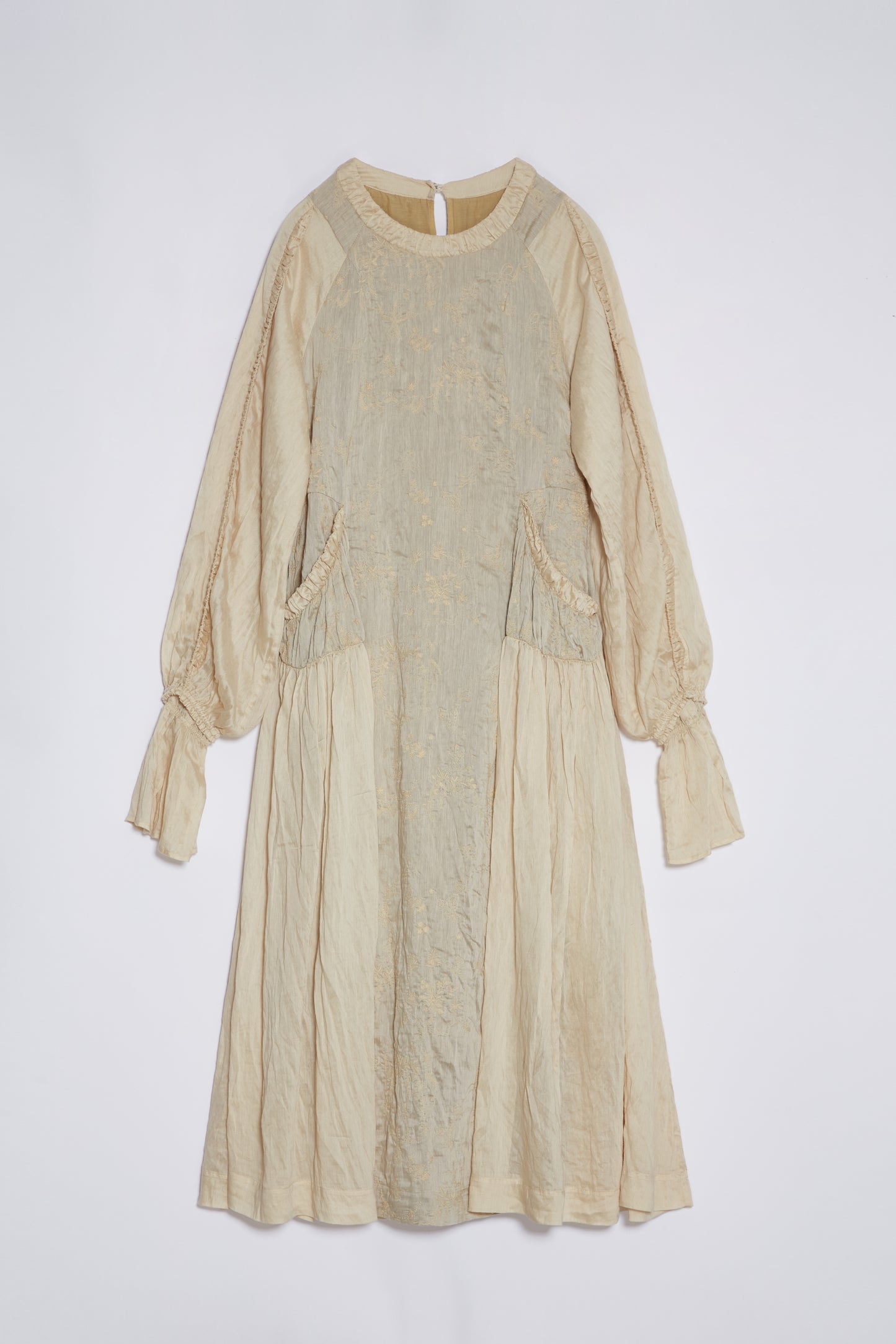 Haline herbal dye dress in beige