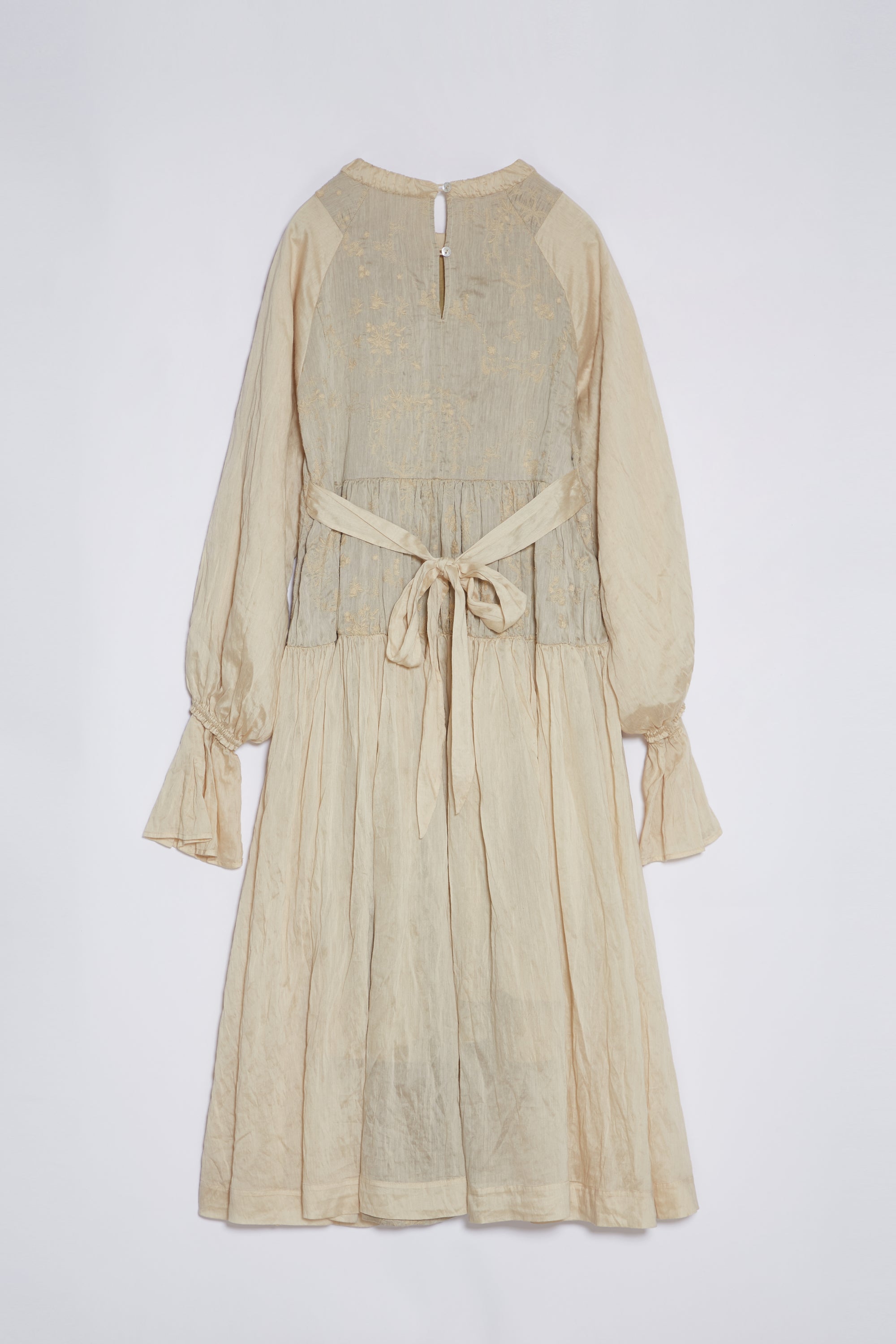 Haline herbal dye dress in beige