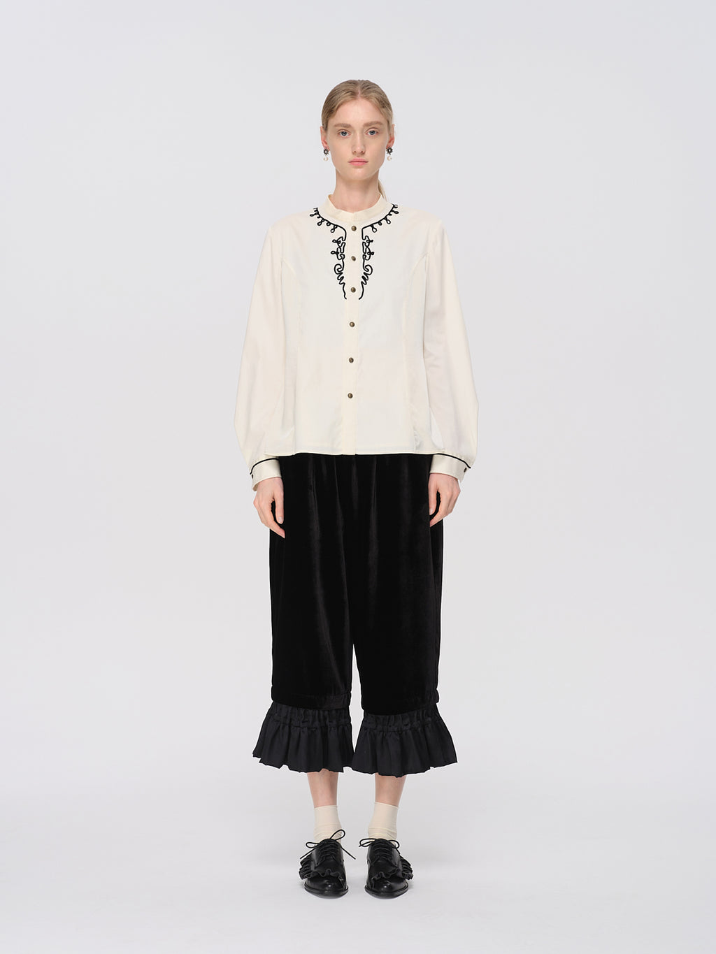 CRISTINA CAPRI TROUSERS - RENLI SU
