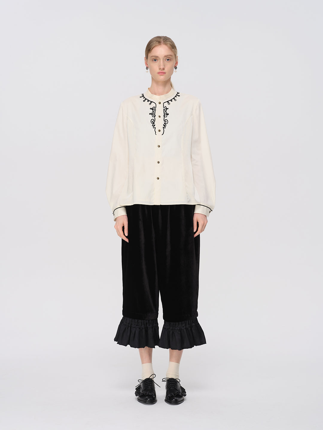 CRISTINA CAPRI TROUSERS - RENLI SU