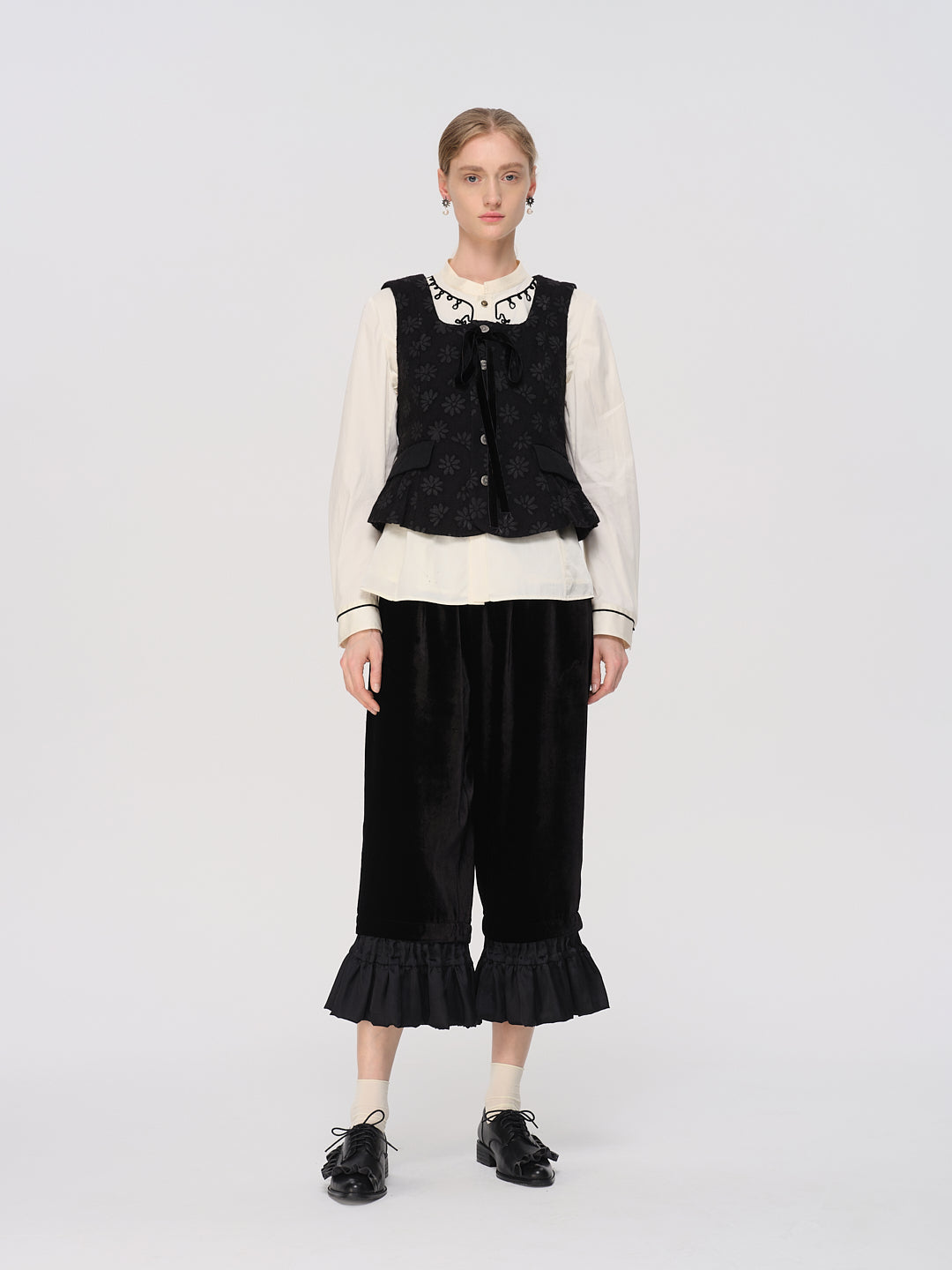 CRISTINA CAPRI TROUSERS - RENLI SU