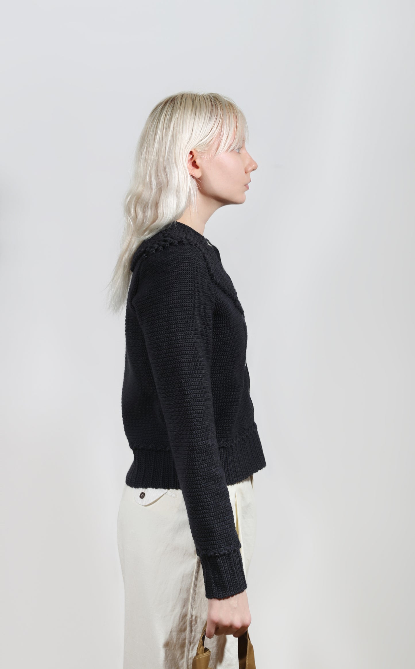 Picket fence cardigan in grey