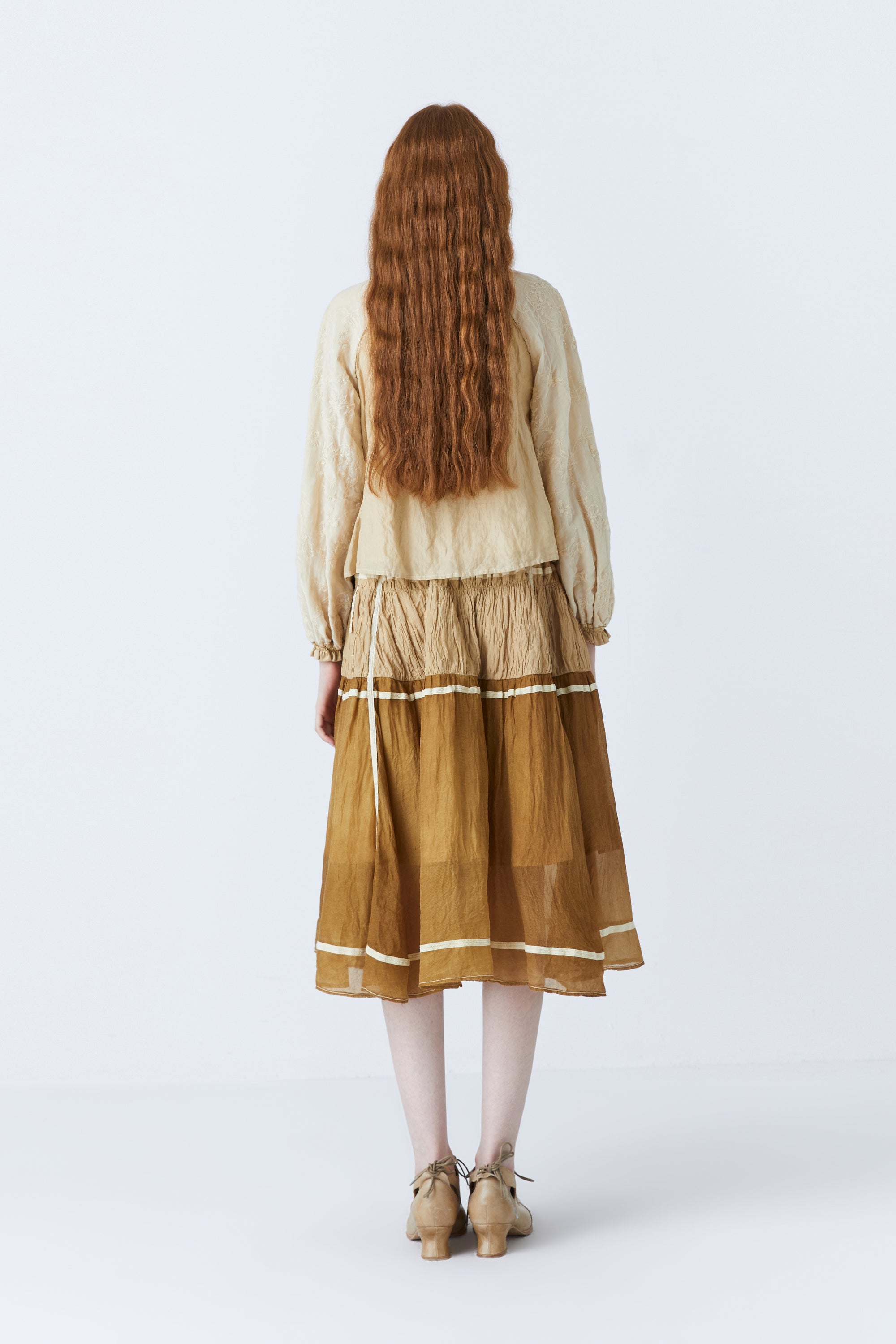 Hardin herbal dye blouse in beige