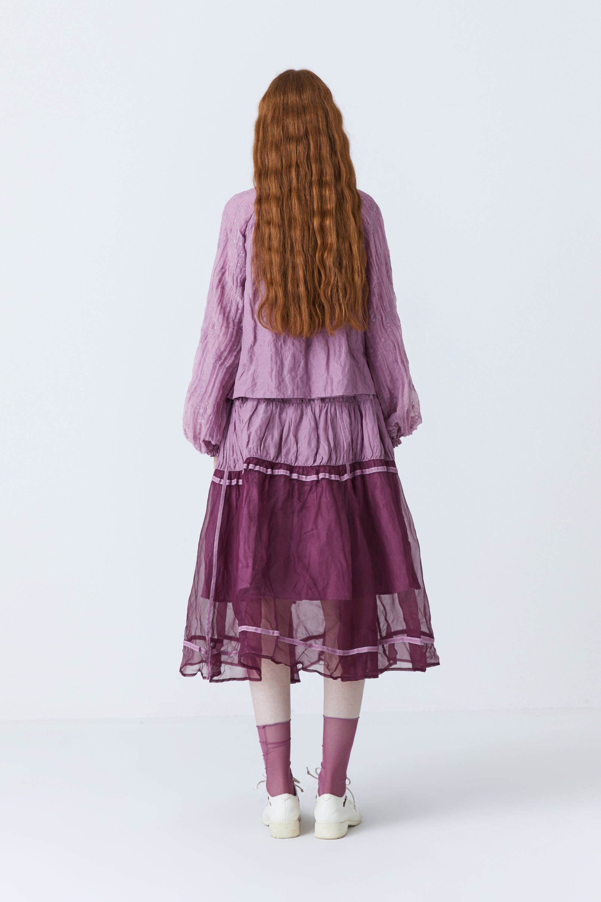 Hardin herbal dye blouse in purple