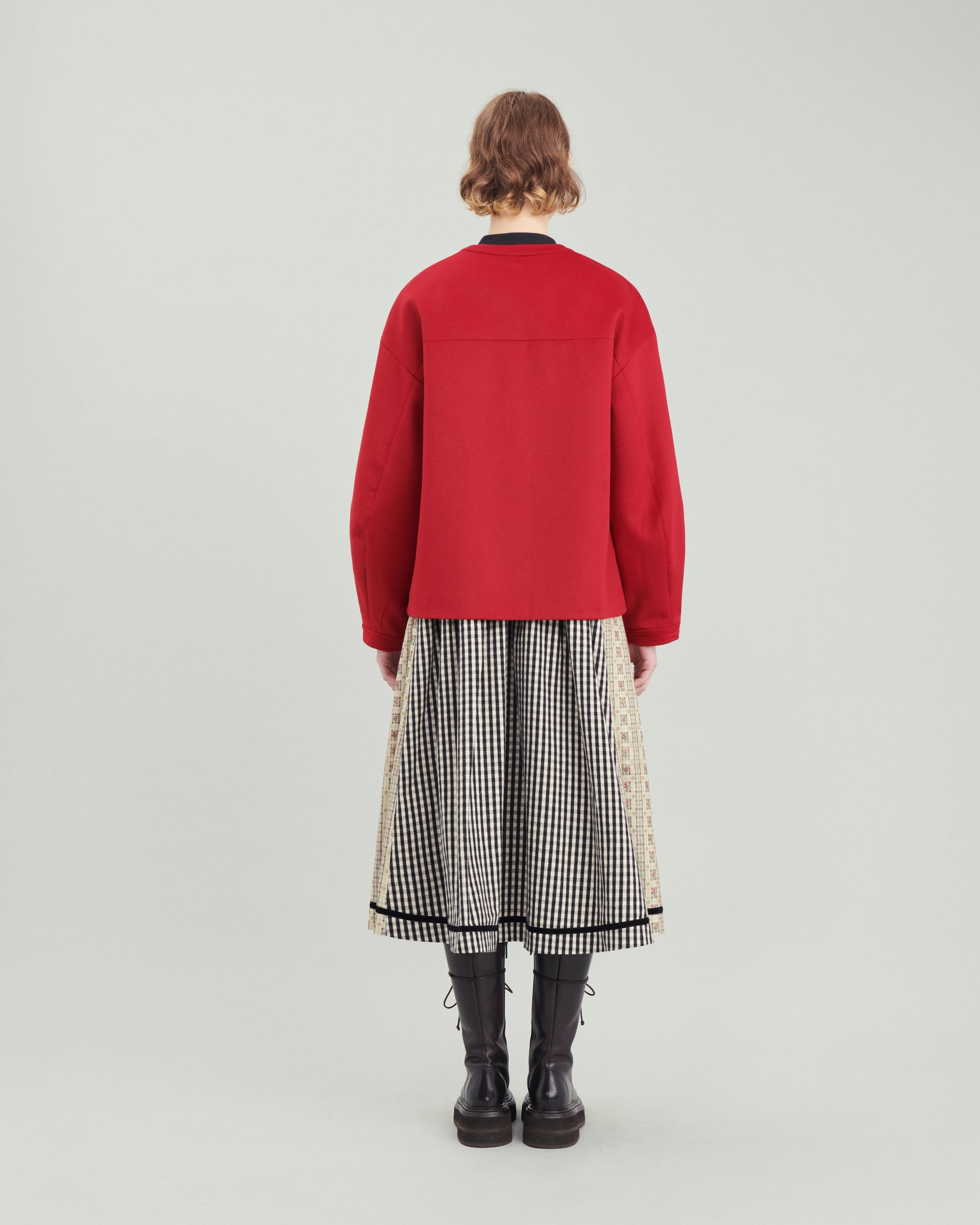 Maida short coat in red