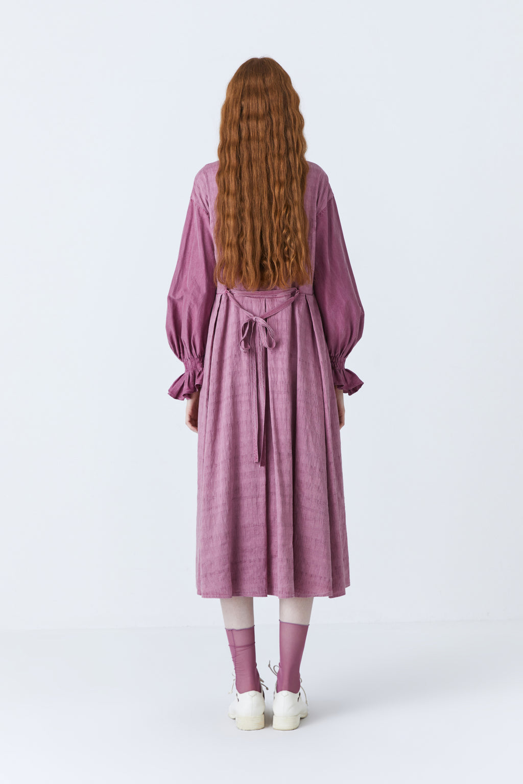 Harley herbal dye dress in purple