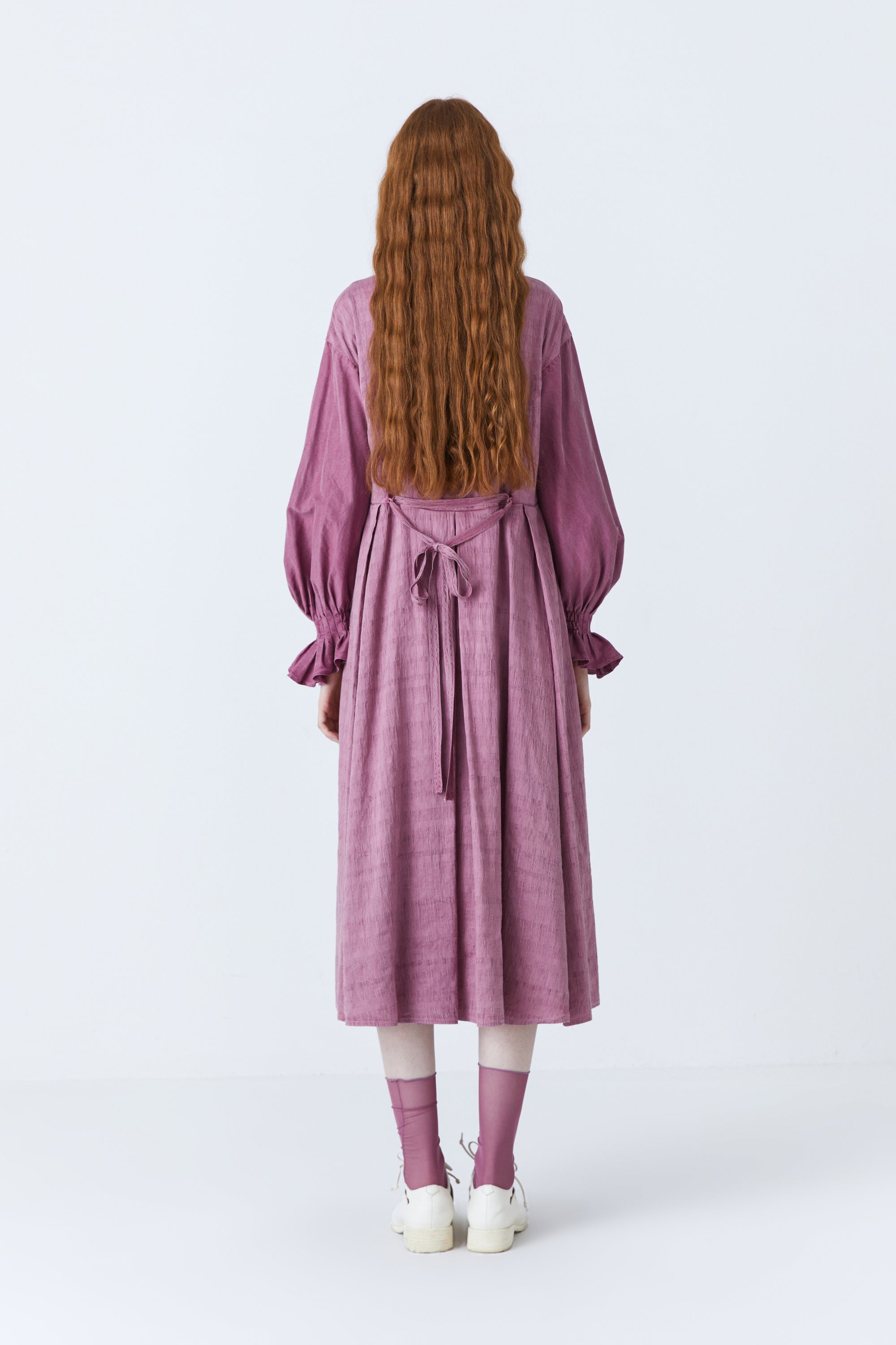 Harley herbal dye dress in purple