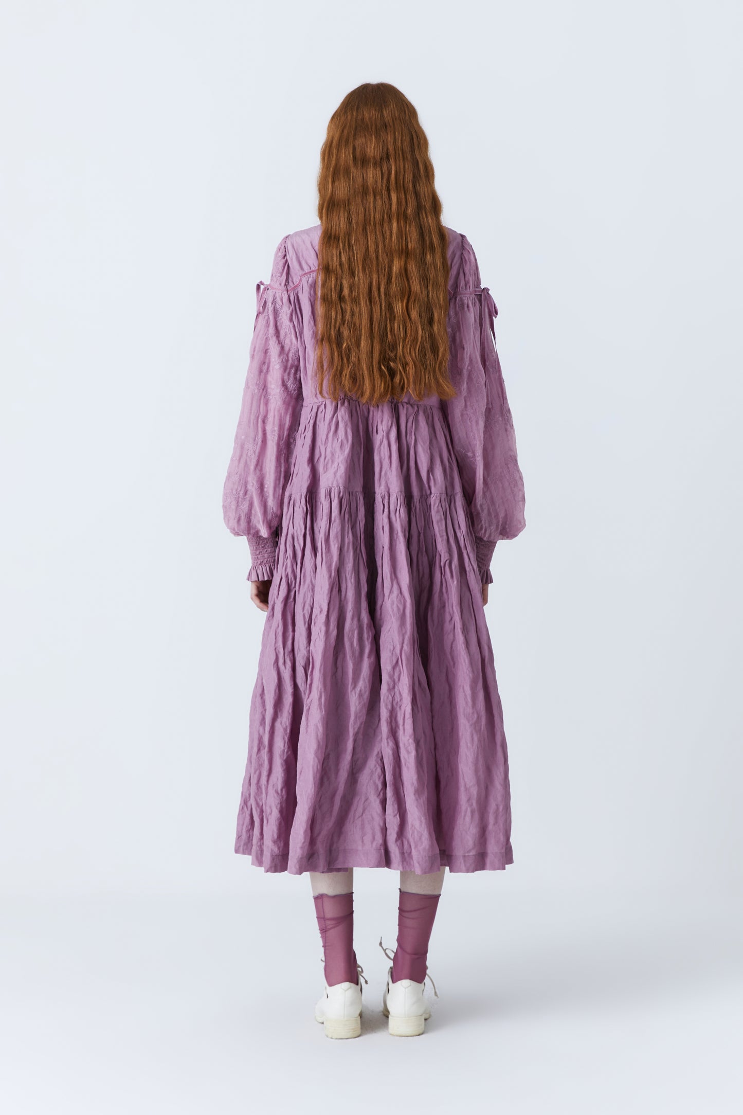Hardin herbal dye dress in purple