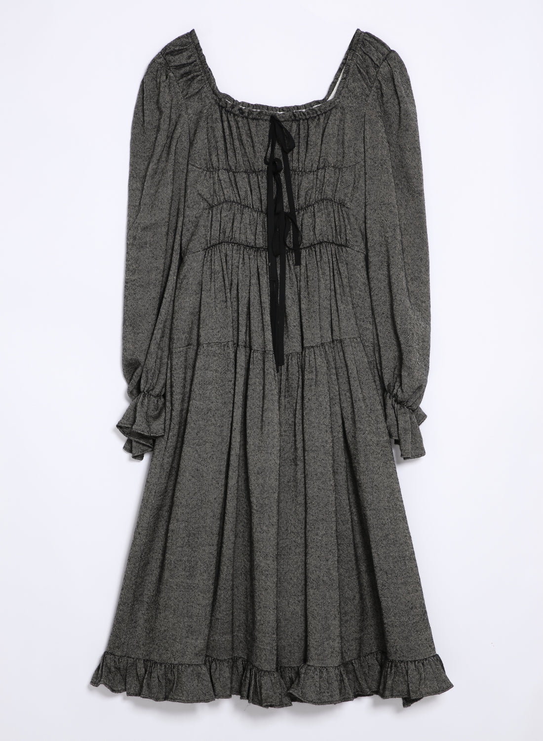 Etta dress in deep apricot