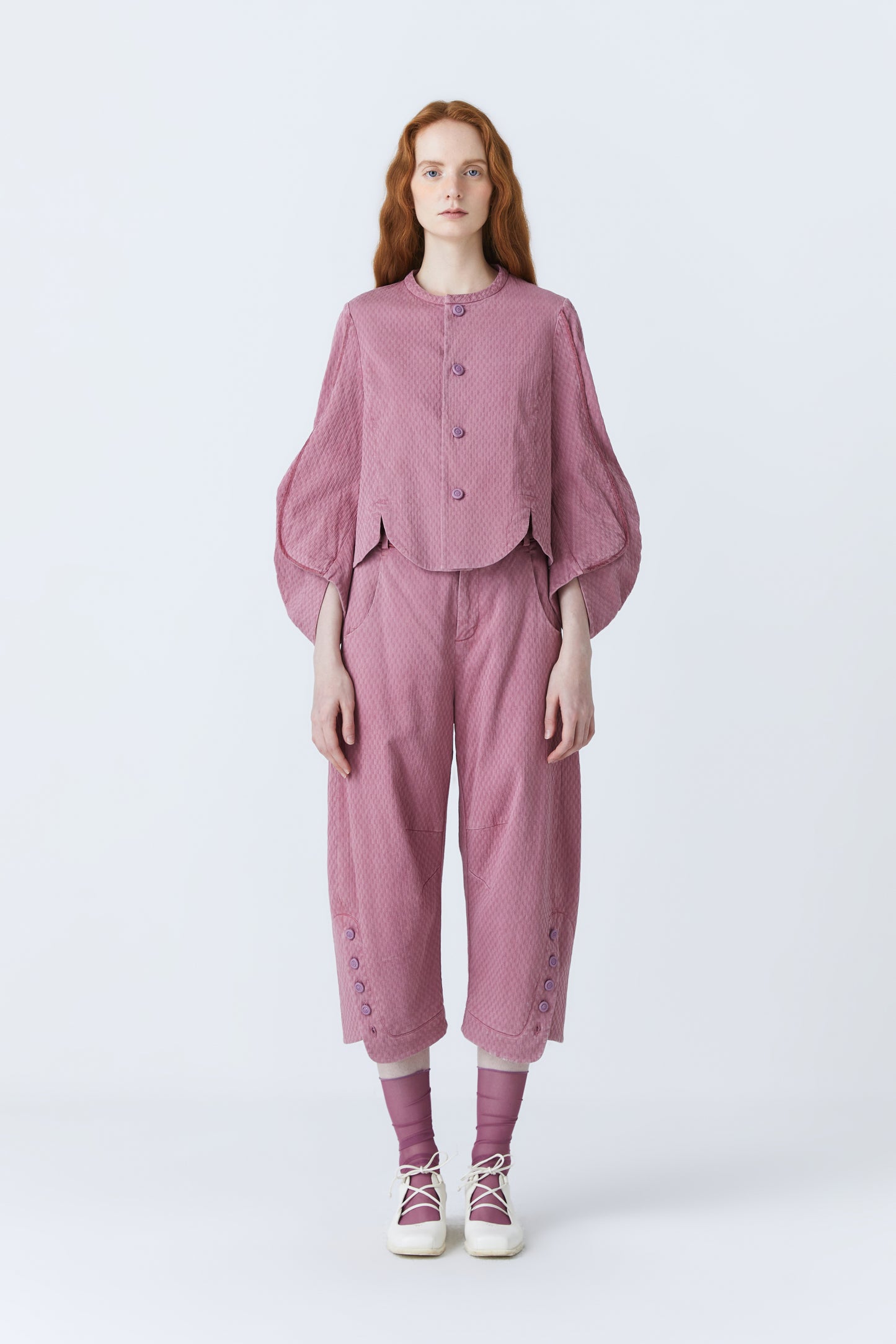 Haven herbal dye jacket in purple