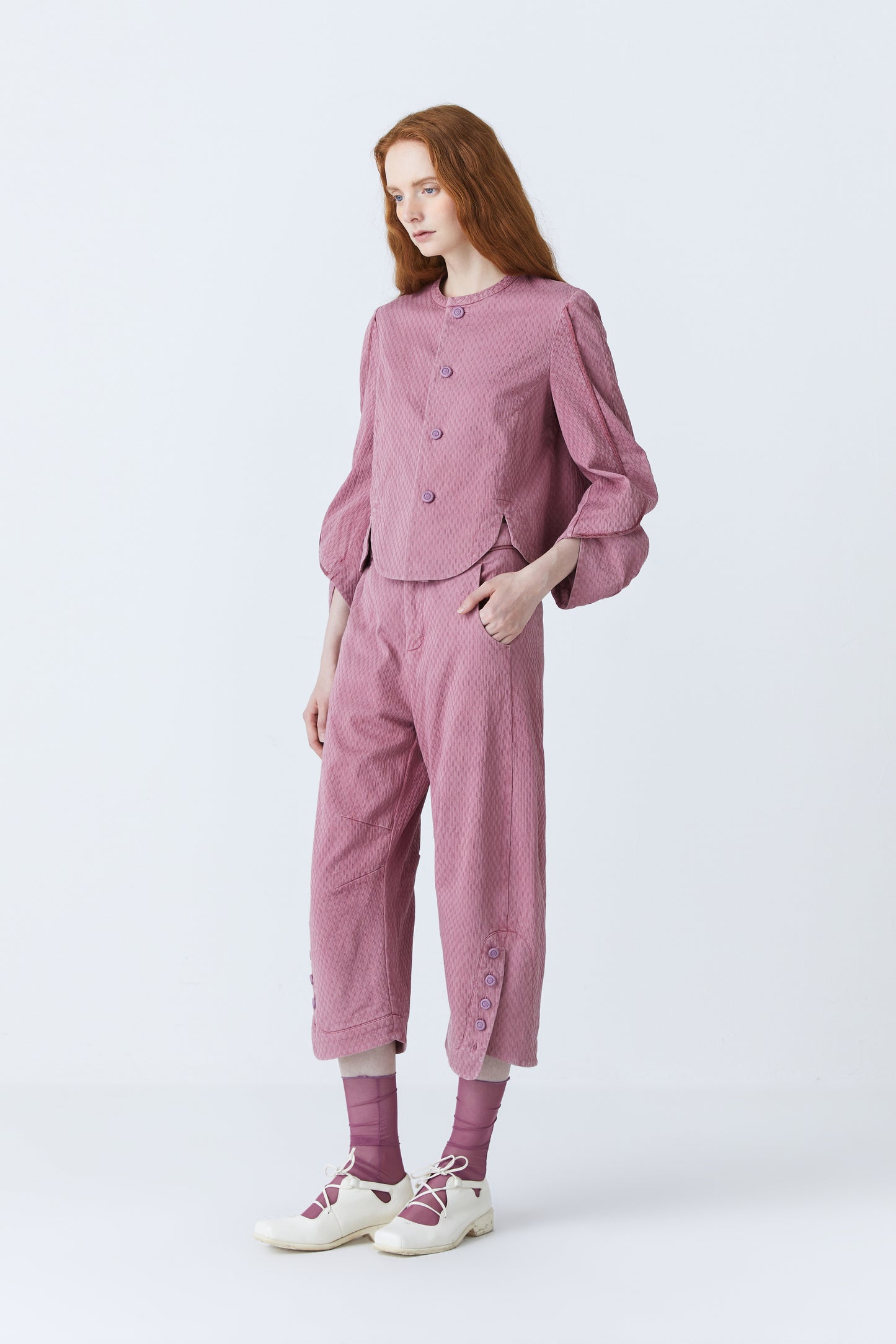 Haven herbal dye jacket in purple