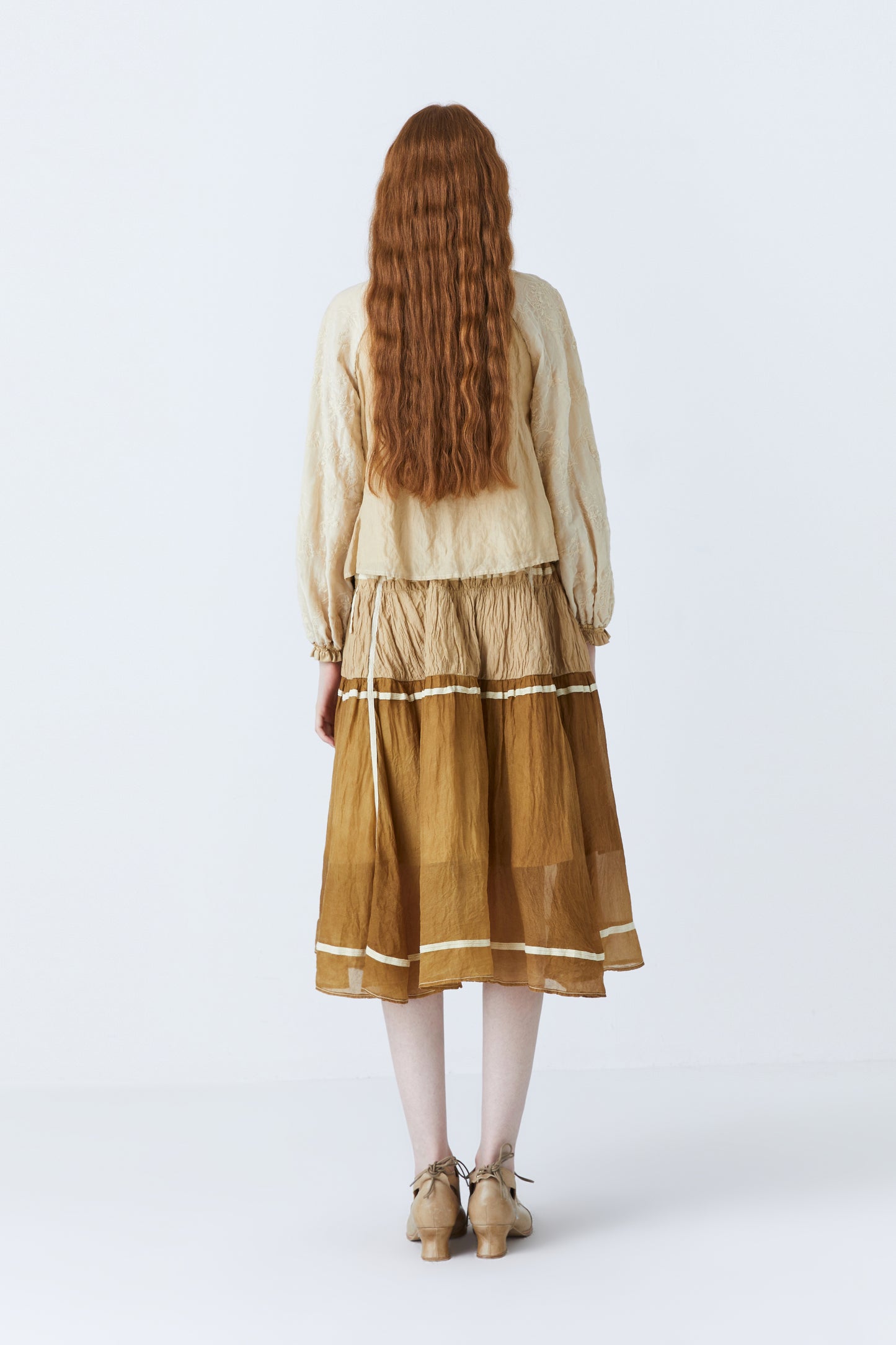 Hardin herbal dye skirt in beige