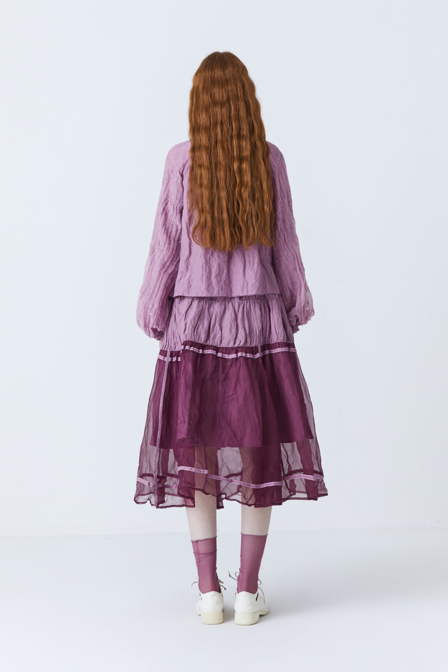 Hardin herbal dye skirt in purple
